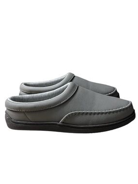 MY SLIPPERS from My Pillow Leather Gray Mule Slippers Size 9